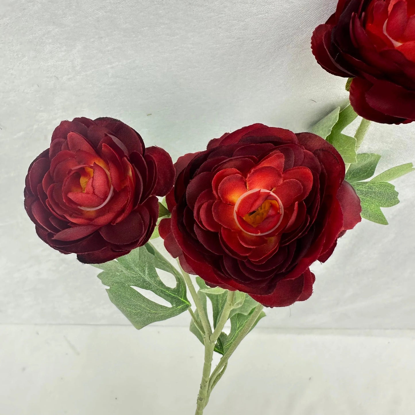 Red Silk Nerine Rose Spray - 3 Heads RosesHQ.com