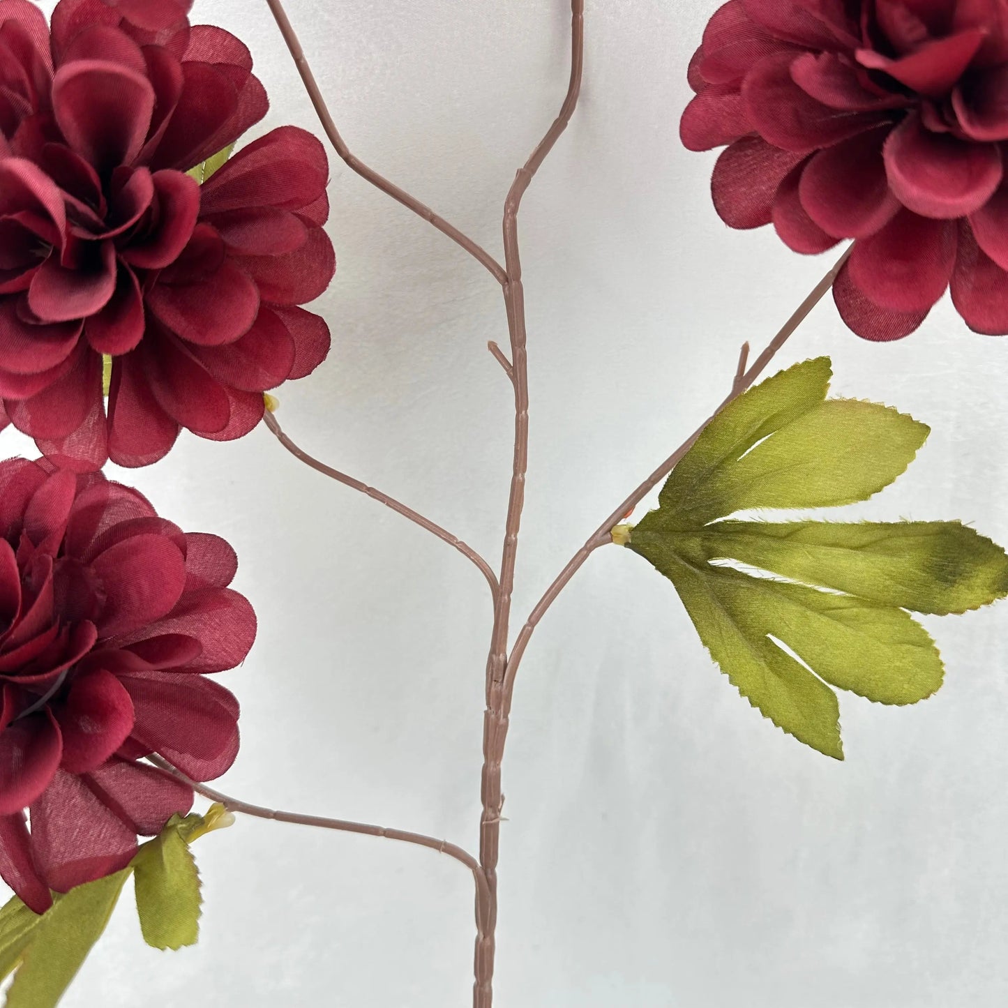 Red Silk Spiral Ball Bush - 5 Heads RosesHQ.com