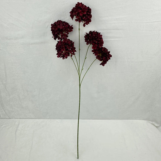 Red Silk Candy Hydrangea Bush - 5 Heads RosesHQ.com