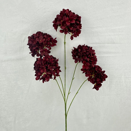 Red Silk Candy Hydrangea Bush - 5 Heads RosesHQ.com