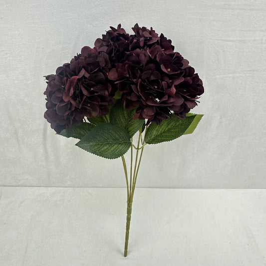 Red Silk French Hydrangea Bush - 5 Heads RosesHQ.com