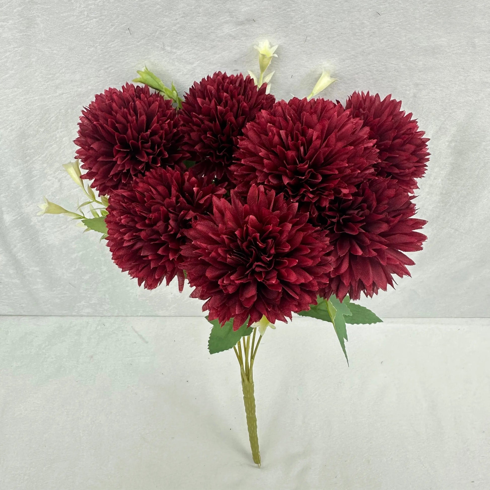 Red Silk Needle Chrysanthemum Bush - 7 Heads RosesHQ.com