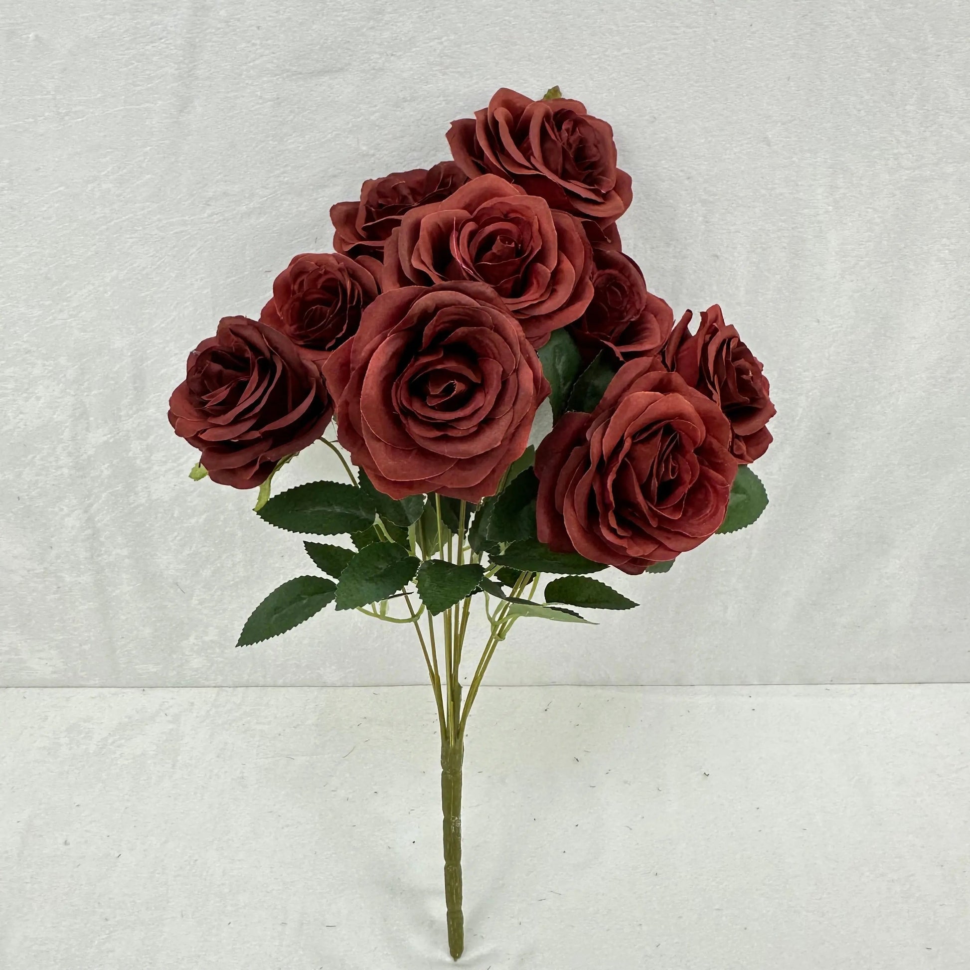 Brown Silk Wedding Rose Bush - 9 Heads RosesHQ.com