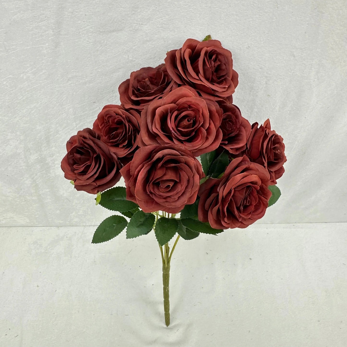 Brown Silk Wedding Rose Bush - 9 Heads RosesHQ.com