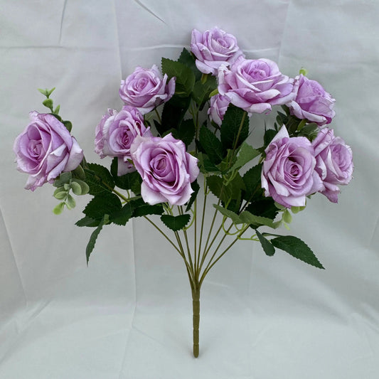 Lavender Silk Wedding Rose Bush - 11 Heads RosesHQ.com