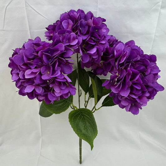 Purple Silk French Hydrangea Bush - 5 Heads RosesHQ.com