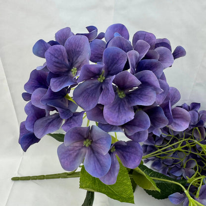 Purple Silk 3D Hydrangea Bush - 5 Heads RosesHQ.com