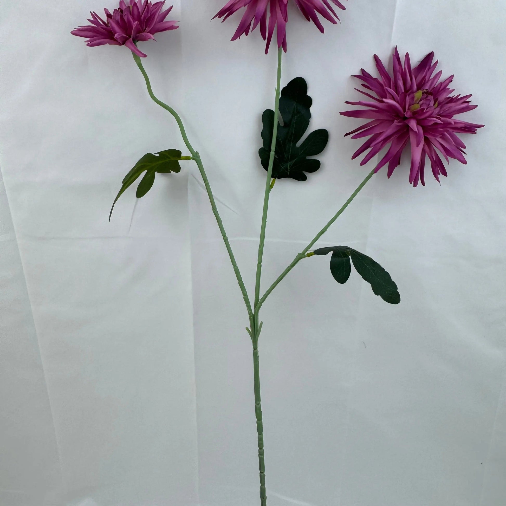 Pink Silk Flame Chrysanthemum Spray - 3 Heads RosesHQ.com