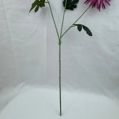 Pink Silk Flame Chrysanthemum Spray - 3 Heads RosesHQ.com