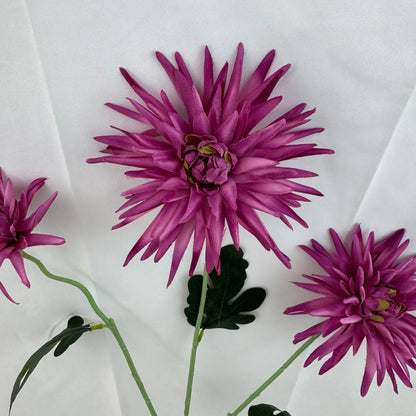 Pink Silk Flame Chrysanthemum Spray - 3 Heads RosesHQ.com
