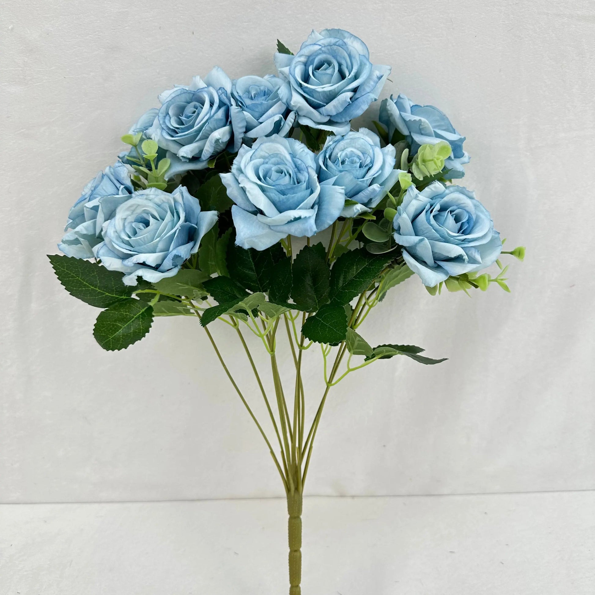 Blue Silk Wedding Rose Bush - 11 Heads RosesHQ.com