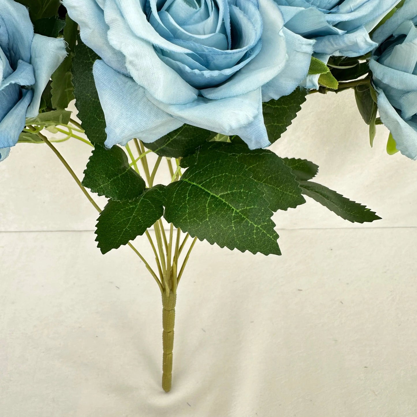 Blue Silk Wedding Rose Bush - 11 Heads RosesHQ.com