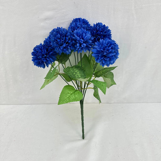 Blue Silk Autumn Chrysanthemum Bush - 12 Heads RosesHQ.com