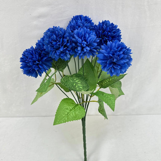 Blue Silk Autumn Chrysanthemum Bush - 12 Heads RosesHQ.com
