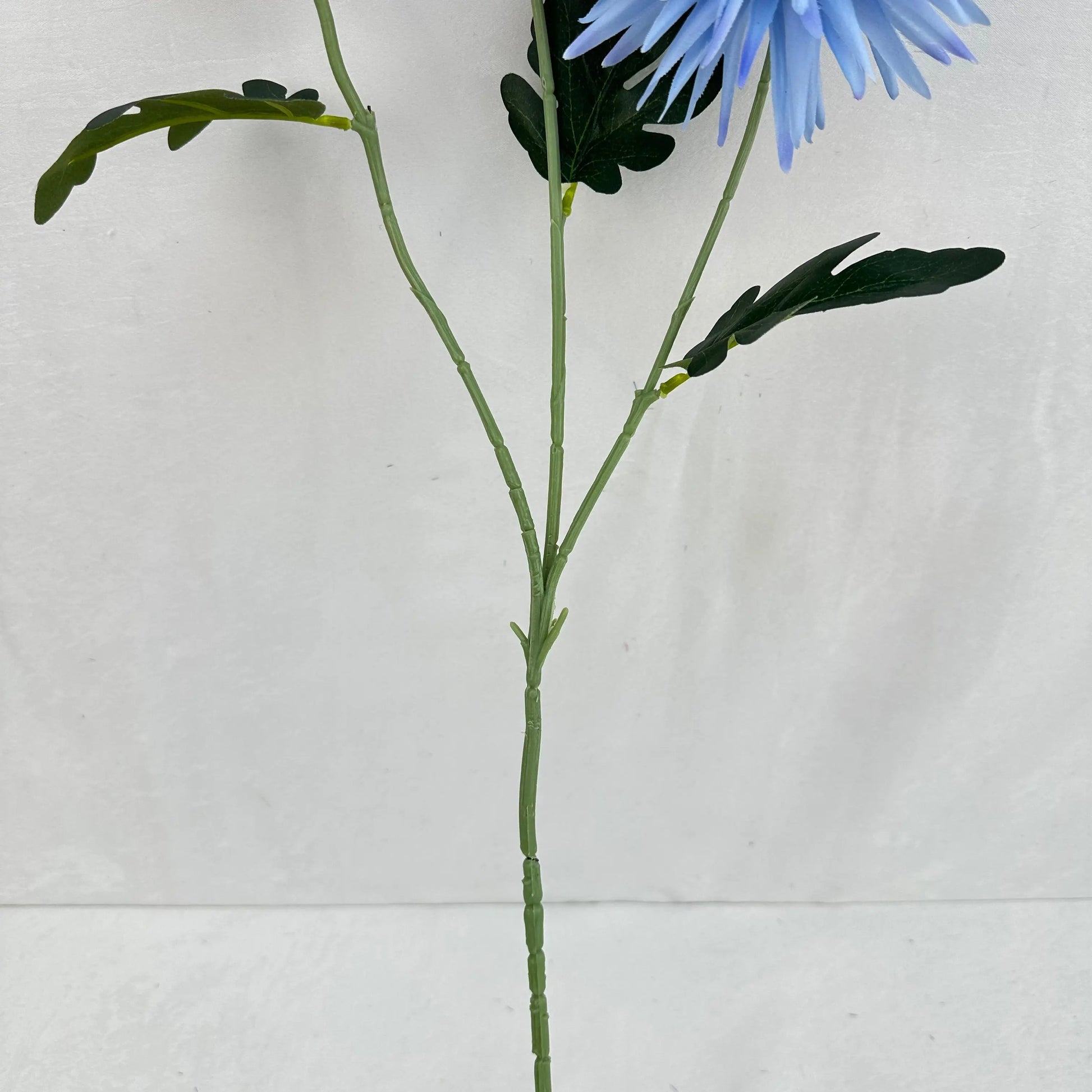 Blue Silk Flame Chrysanthemum Spray - 3 Heads RosesHQ.com
