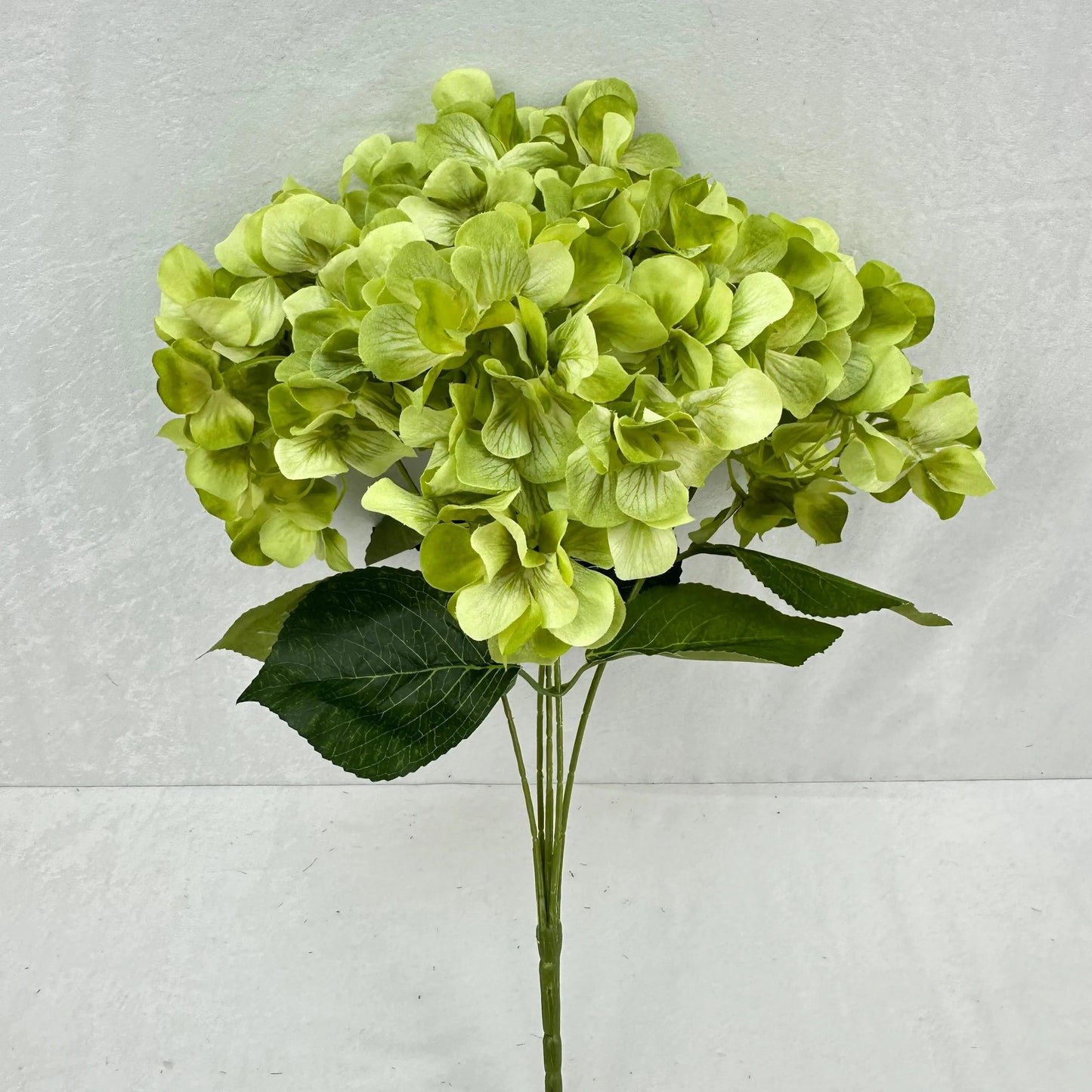 Green Silk 3D Hydrangea Bush - 5 Heads RosesHQ.com