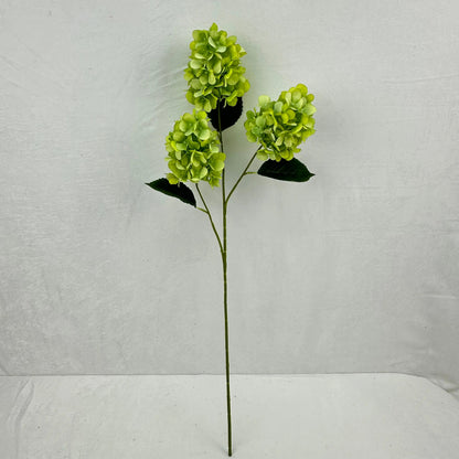 Green Silk Pagoda Hydrangea Spray - 3 Heads RosesHQ.com