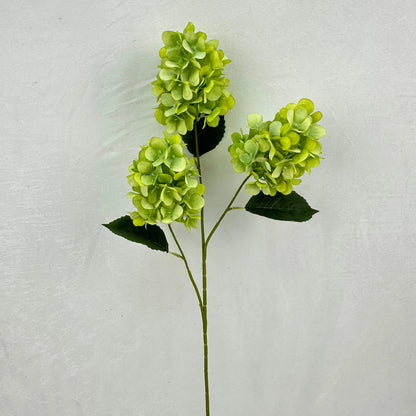 Green Silk Pagoda Hydrangea Spray - 3 Heads RosesHQ.com