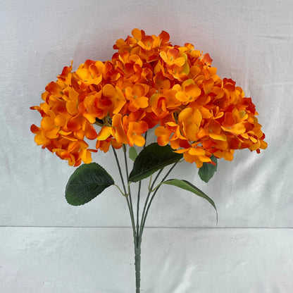 Orange Silk French Hydrangea Bush - 5 Heads RosesHQ.com