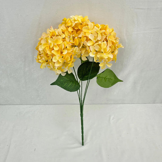 Yellow Silk GJ Hydrangea Bush - 5 Heads RosesHQ.com