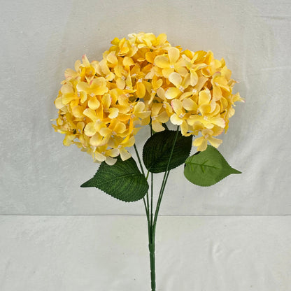 Yellow Silk GJ Hydrangea Bush - 5 Heads RosesHQ.com