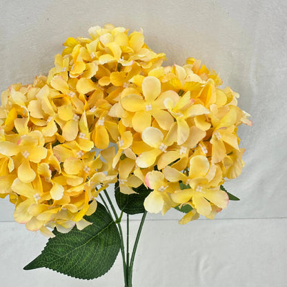 Yellow Silk GJ Hydrangea Bush - 5 Heads RosesHQ.com
