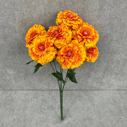 Orange Silk Marigold Bunch - 6 Heads RosesHQ.com
