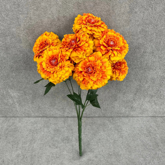 Orange Silk Marigold Bunch - 6 Heads RosesHQ.com