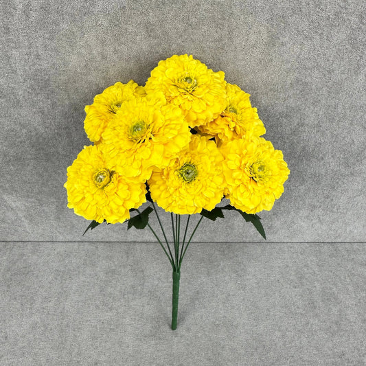 Yellow Silk Marigold Bunch - 6 Heads RosesHQ.com