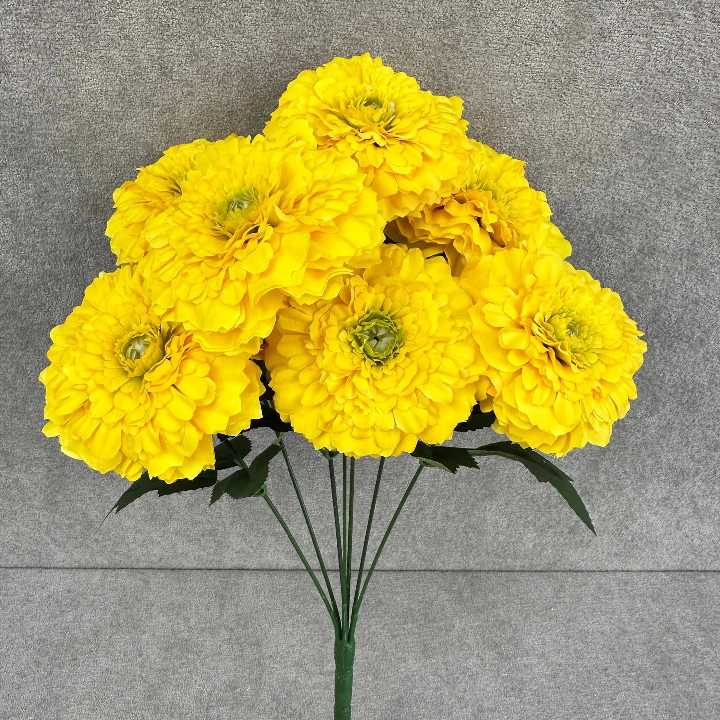 Yellow Silk Marigold Bunch - 6 Heads RosesHQ.com