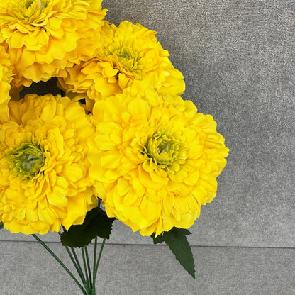 Yellow Silk Marigold Bunch - 6 Heads RosesHQ.com