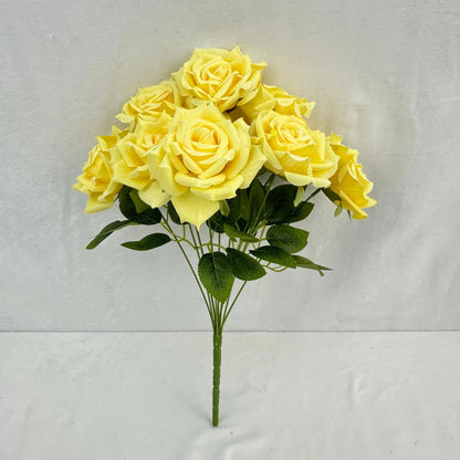 Yellow Silk Fruit Rose Bush - 9 Heads RosesHQ.com