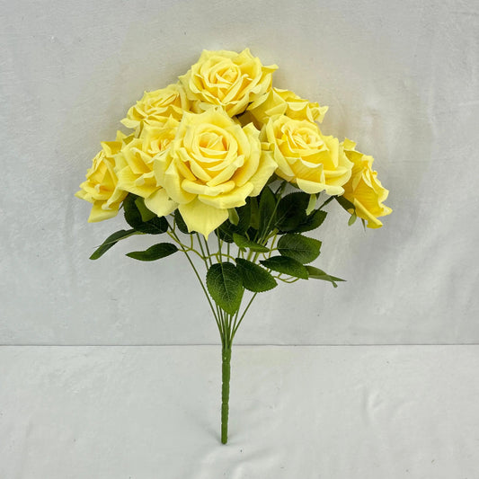 Yellow Silk Fruit Rose Bush - 9 Heads RosesHQ.com