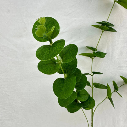 Green Silk Money Leaf 3 Branch RosesHQ.com