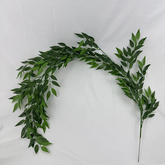 Green Silk Bamboo Leaf Branch 1.7m RosesHQ.com