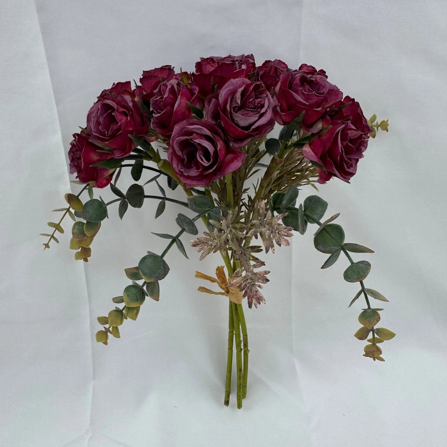Purple Silk Burnt Edge Rose Bud Bush - 20 Heads RosesHQ.com