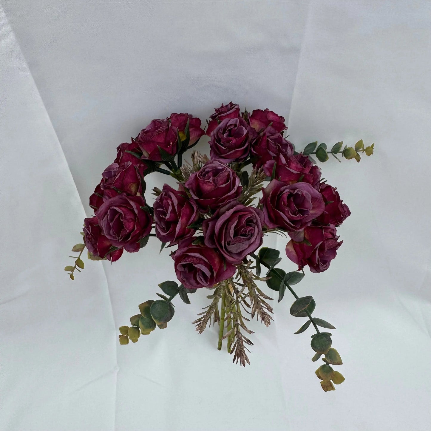 Purple Silk Burnt Edge Rose Bud Bush - 20 Heads RosesHQ.com