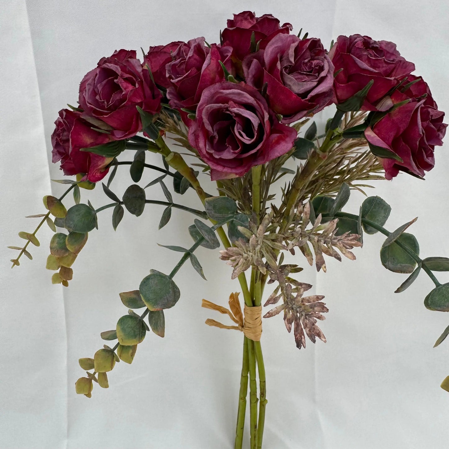 Purple Silk Burnt Edge Rose Bud Bush - 20 Heads RosesHQ.com