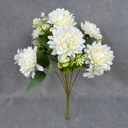White Silk Dahlia Bush - 7 Heads RosesHQ.com