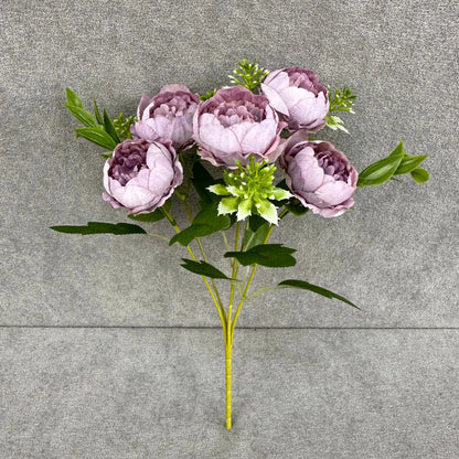Lavender Silk Round Peony Bush - 5 Heads RosesHQ.com