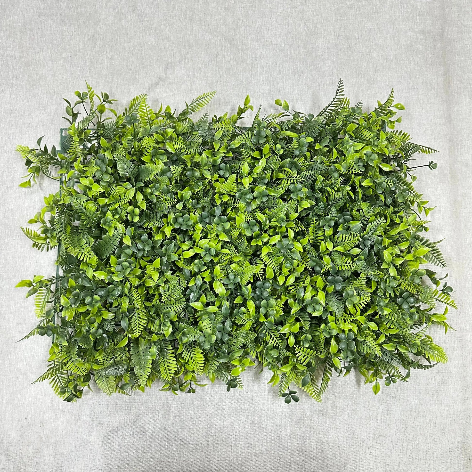 Mixed Green Artificial Grass Wall Panel 3-Style 40x60cm RosesHQ.com