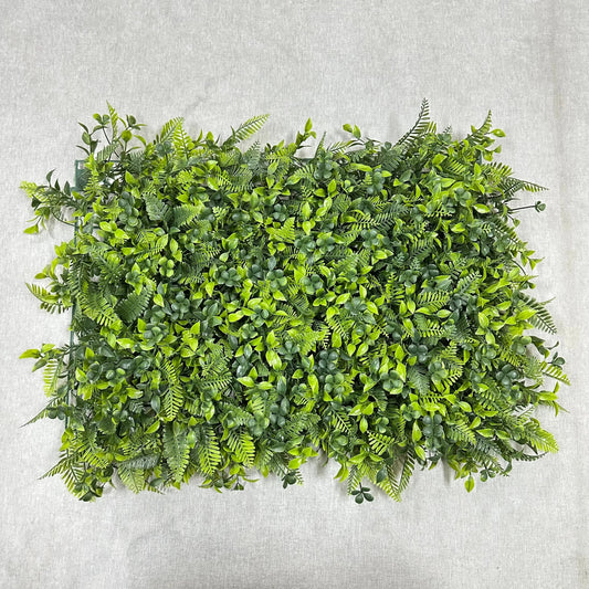 Mixed Green Artificial Grass Wall Panel 3-Style 40x60cm RosesHQ.com