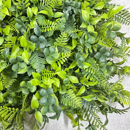 Mixed Green Artificial Grass Wall Panel 3-Style 40x60cm RosesHQ.com