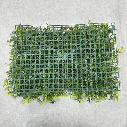 Mixed Green Artificial Grass Wall Panel 3-Style 40x60cm RosesHQ.com