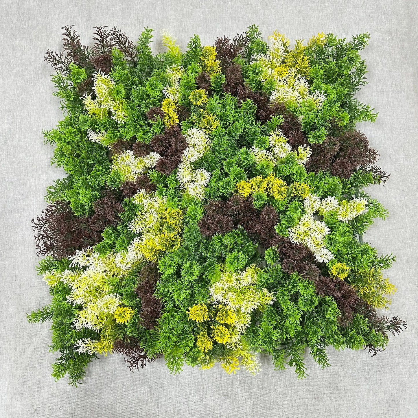 Artificial Fluffy Green Grass Wall Panel 50x50cm RosesHQ.com