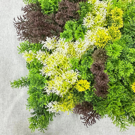 Artificial Fluffy Green Grass Wall Panel 50x50cm RosesHQ.com