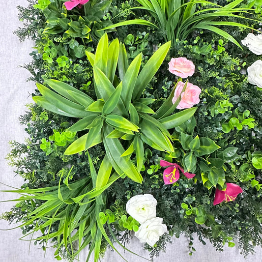 Artificial Plant Wall Green Panel No.2 100x100cm RosesHQ.com