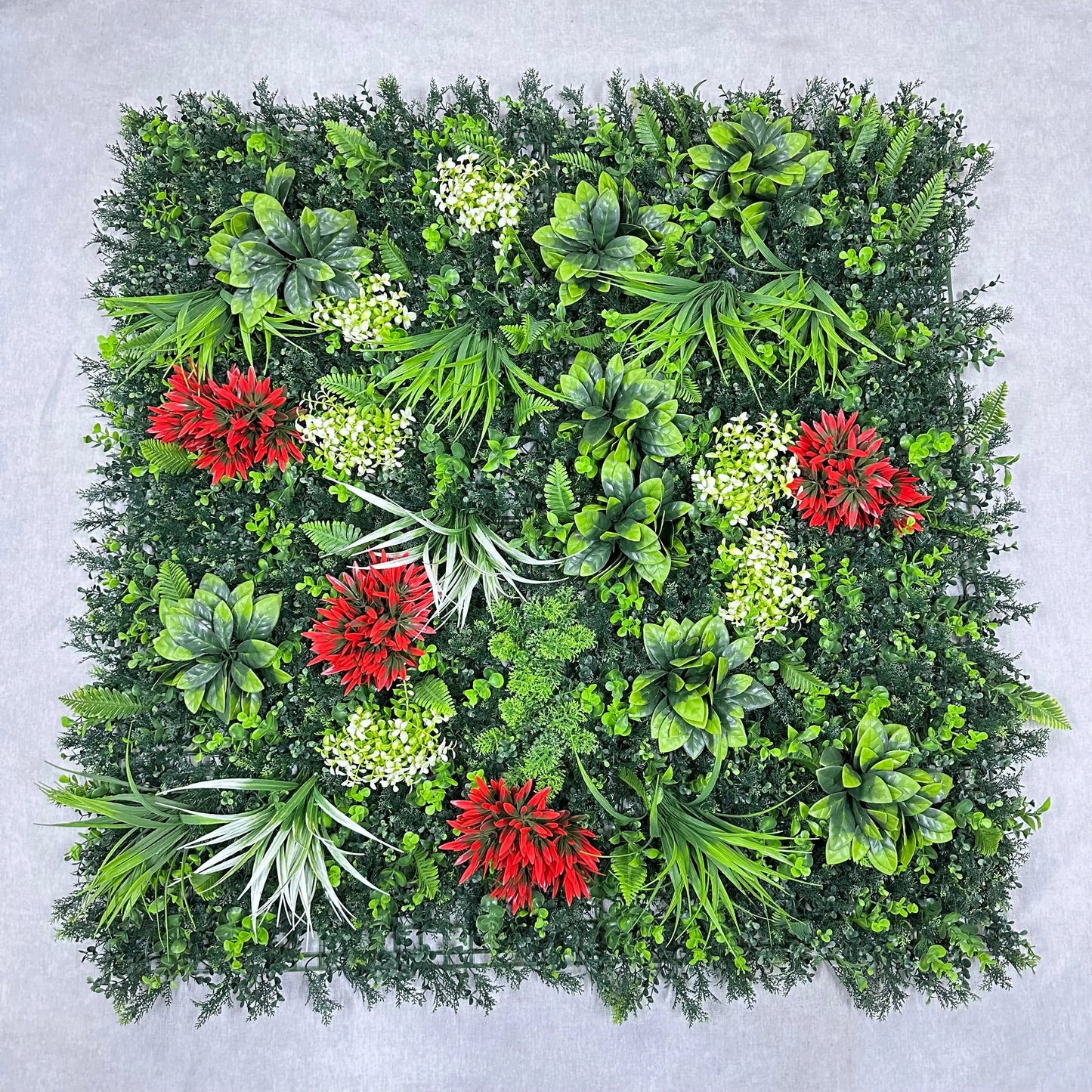 Artificial Plant Wall Green Panel No.5 100x100cm RosesHQ.com