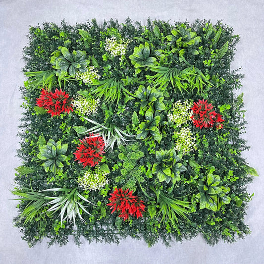 Artificial Plant Wall Green Panel No.5 100x100cm RosesHQ.com