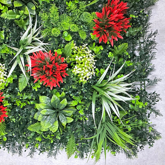 Artificial Plant Wall Green Panel No.5 100x100cm RosesHQ.com